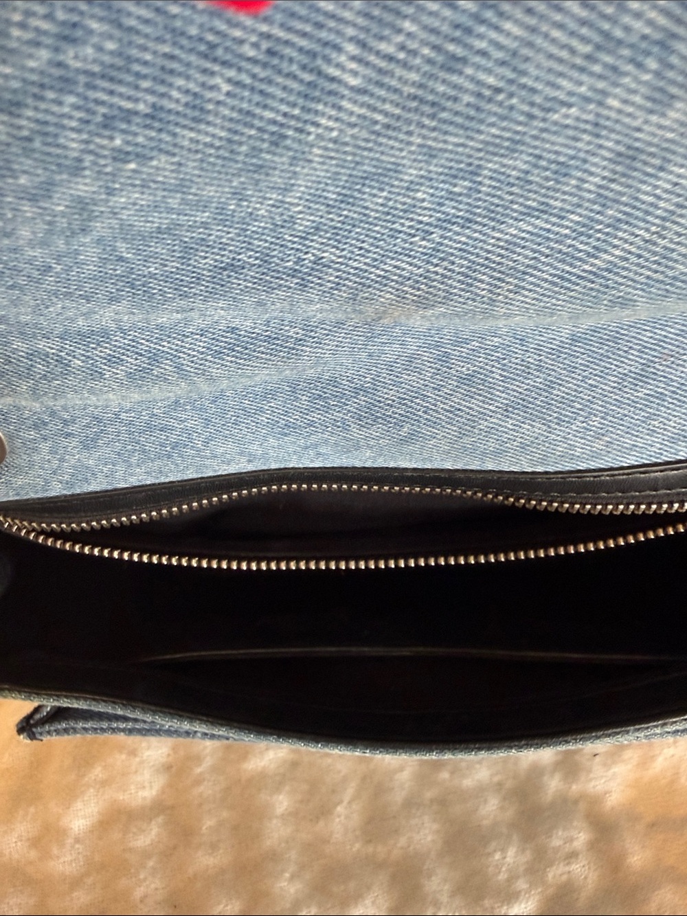 Zadig & Voltaire Light Blue Denim Shoulder Bag with Silver Chain - Picture 7 of 8